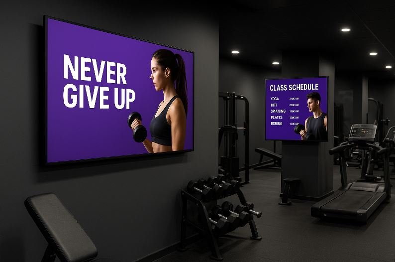 digital signage for gyms